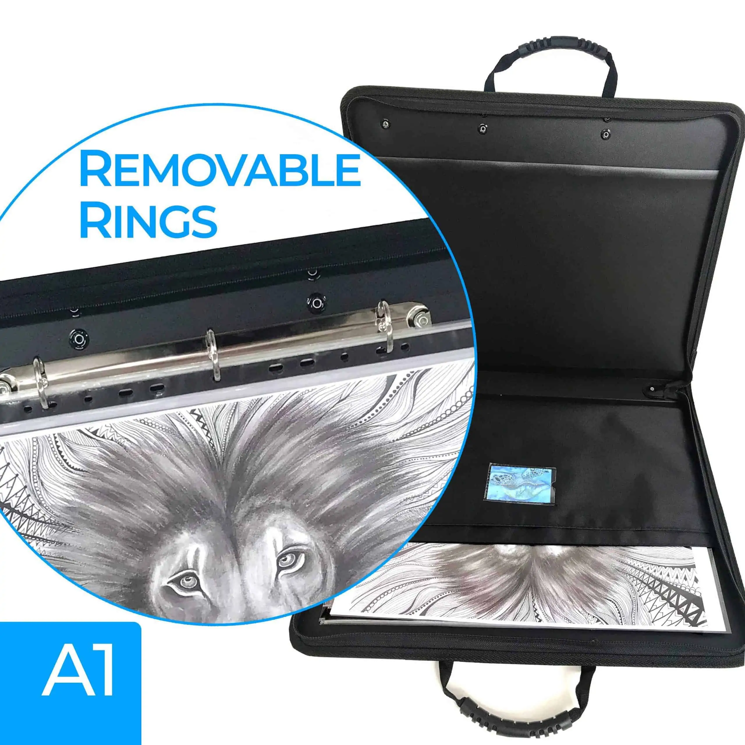 Geweldig Ochtend rollen A1 Portfolio Presentation Art Case | Can Be Used With Or Without Rings