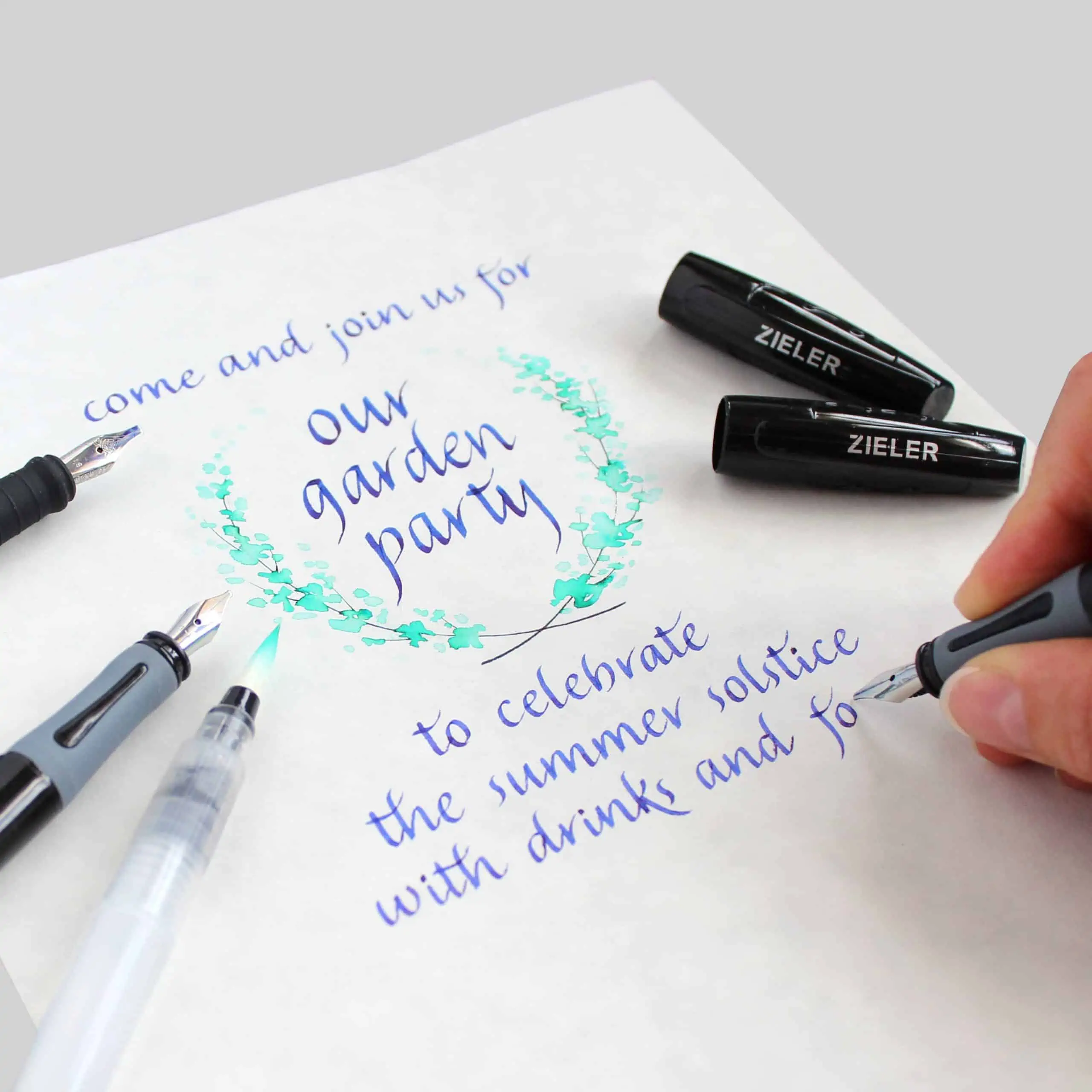 Calligraphy – Margret puts pen to paper